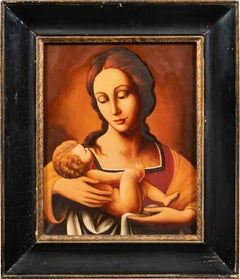 Antique Baroque style Italian painter - 19-20th figure painting - Virgin Child