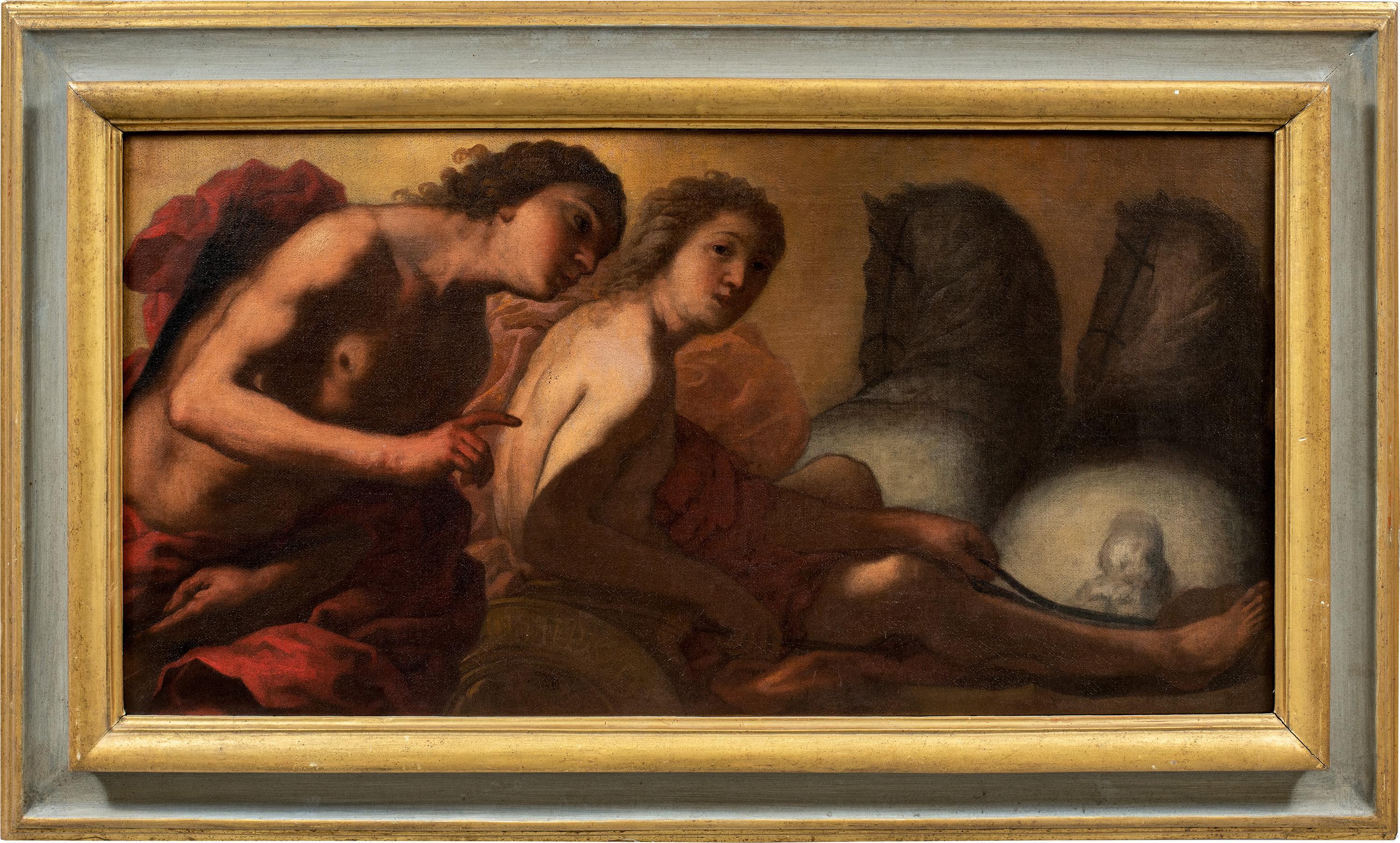 Unknown Figurative Painting - Baroque Venetian painter - 17th century figure painting - The chariot of Apollo
