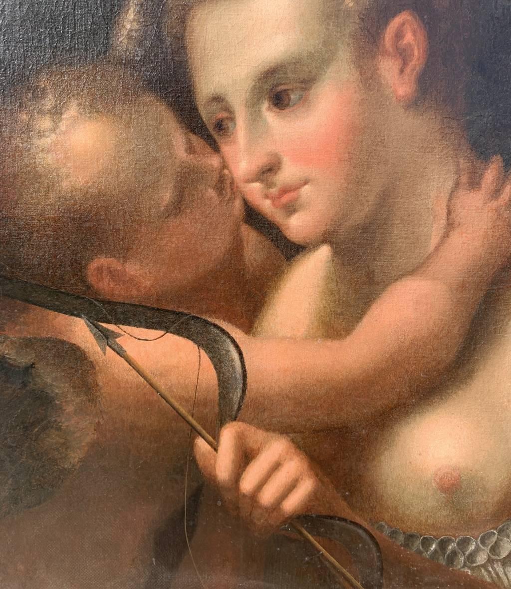 Baroque Venetian painter - 17th century figure painting - Venus Cupid  2