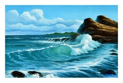Barrel Wave - Carmel Pacific Ocean Seascape