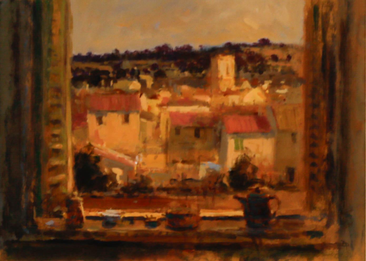 Barry E. Paine (b.1932) - 1996 Oil, Studio Window - Painting by Unknown