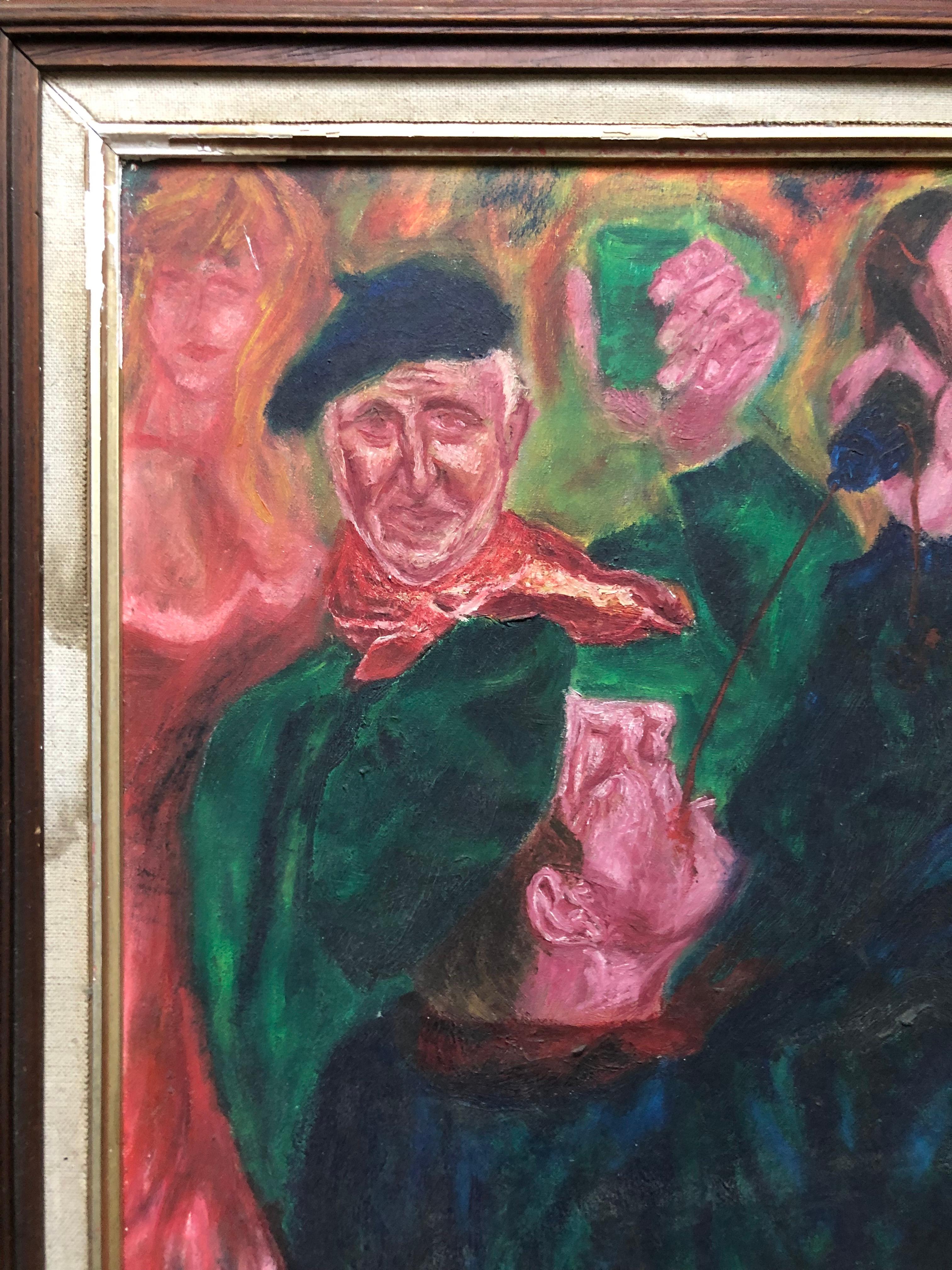 Basque Festival, Oil On Canvas, Signature To Be Identified For Sale 1