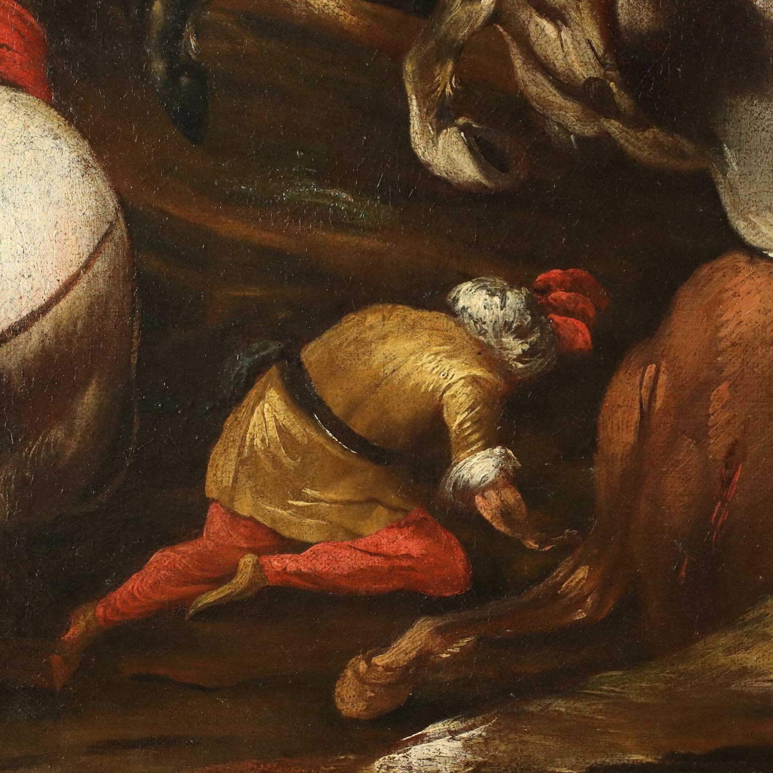 Battle Scene Oil On Canvas 17th 18th Century 2