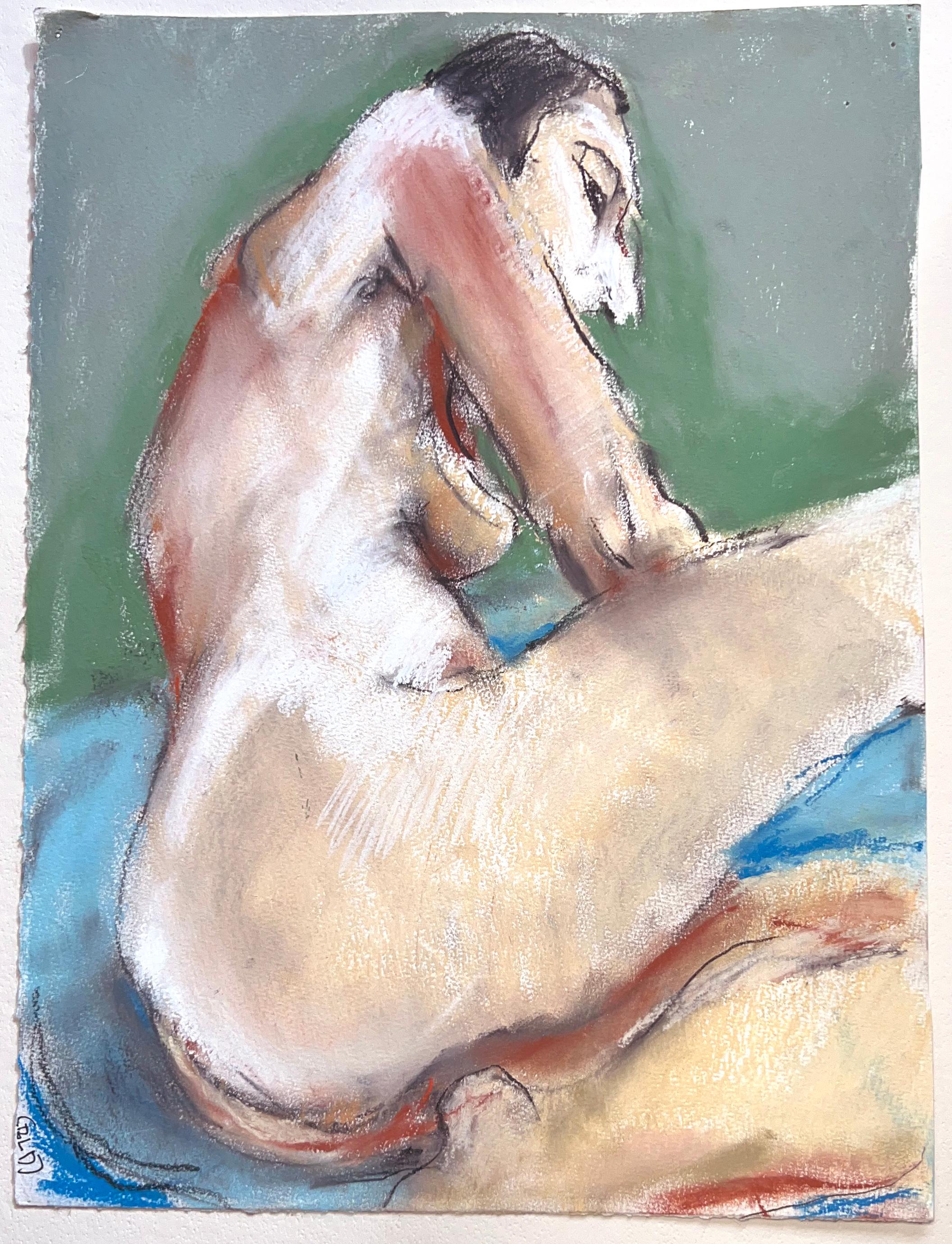 Bay Area Abstract Expressionist - Nude Study Of A Woman - Painting by Unknown