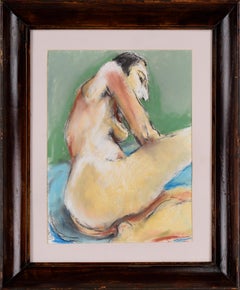 Expressionniste abstraite de la baie de San Francisco, étude d'une femme nue