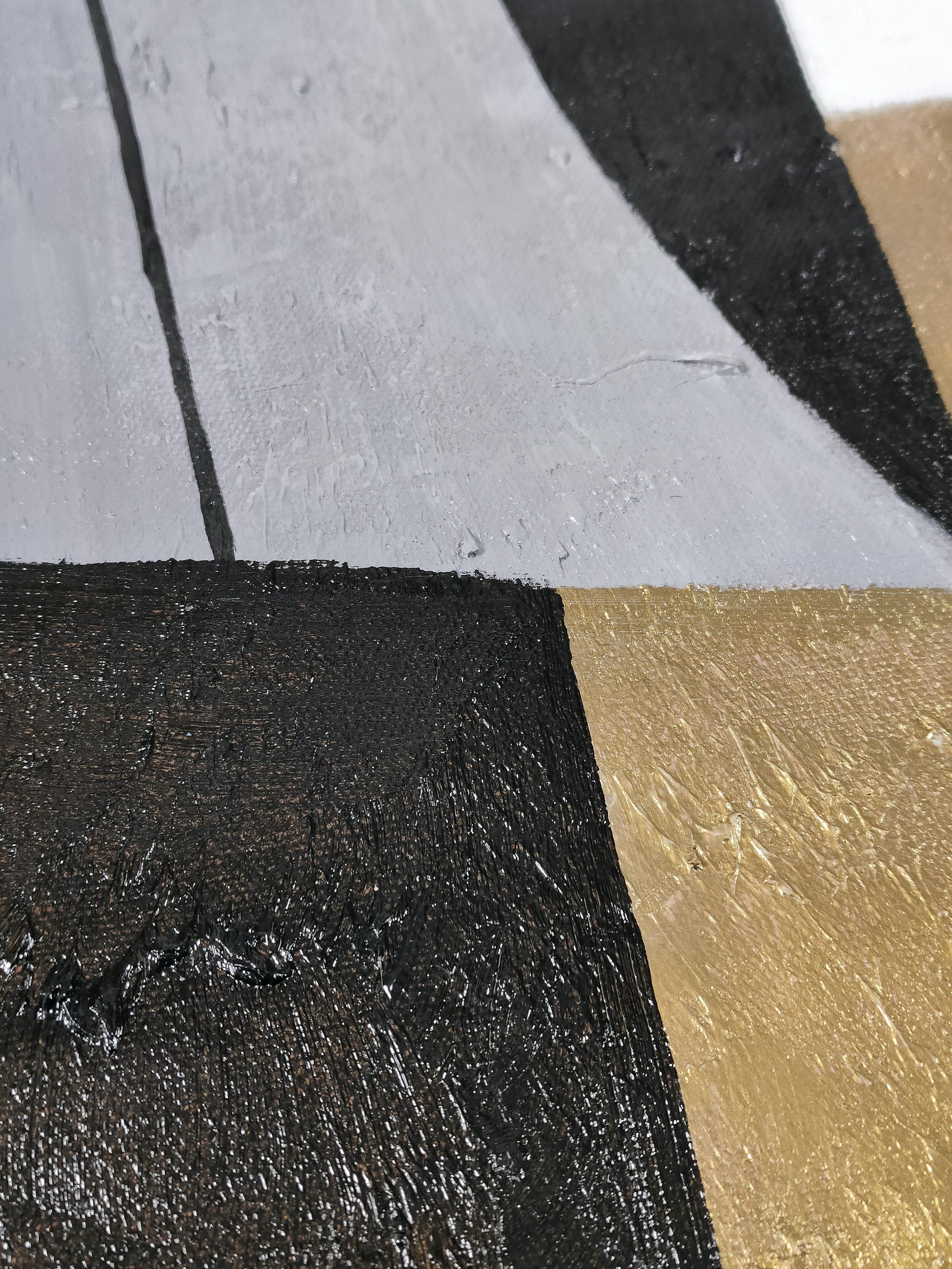 ABSTRACT - Gray Abstract Painting by Unknown