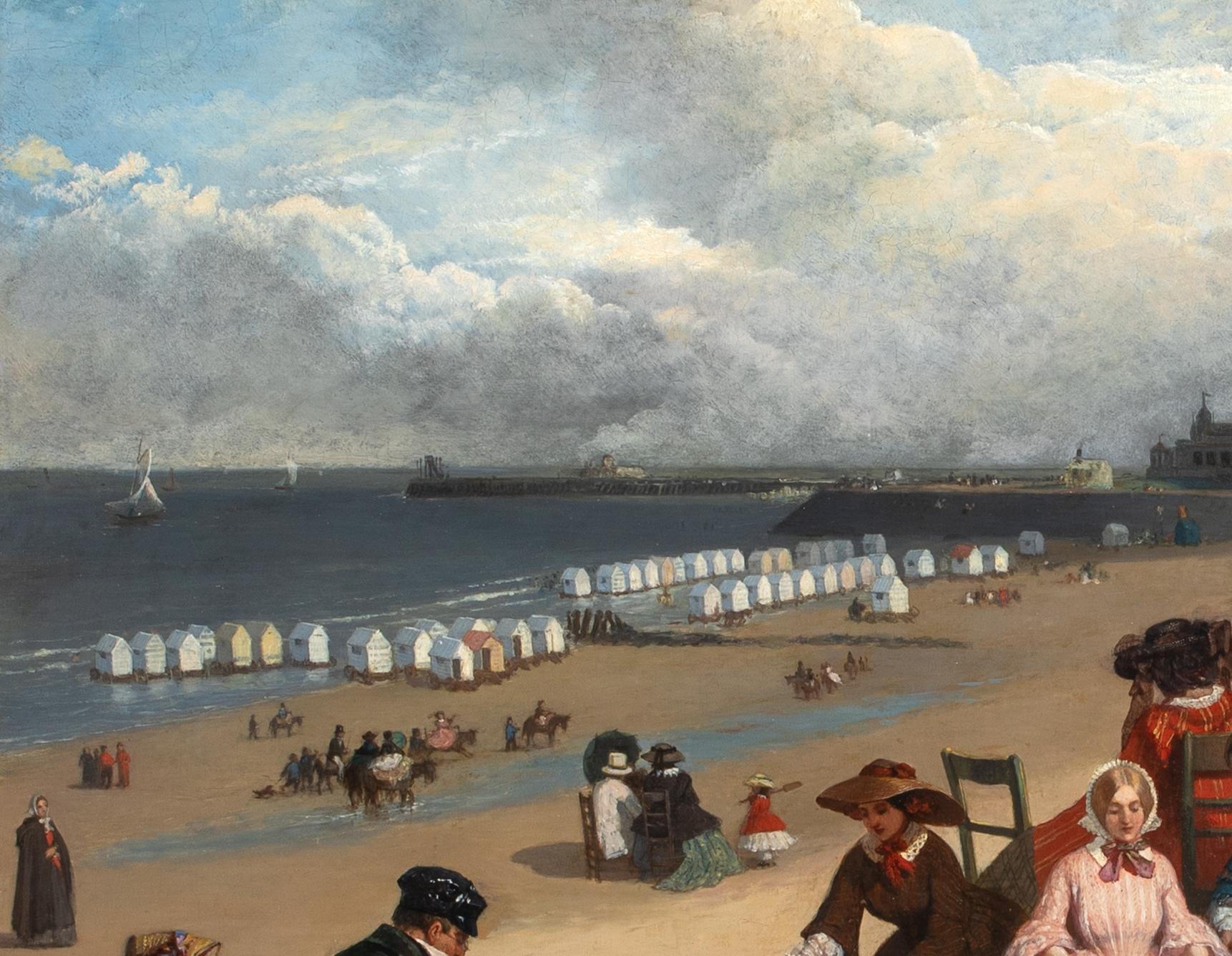 Beach Scene, Littlehampton, West Sussex, 19th Century  by JOHN EYRES (1857-1889) For Sale 6