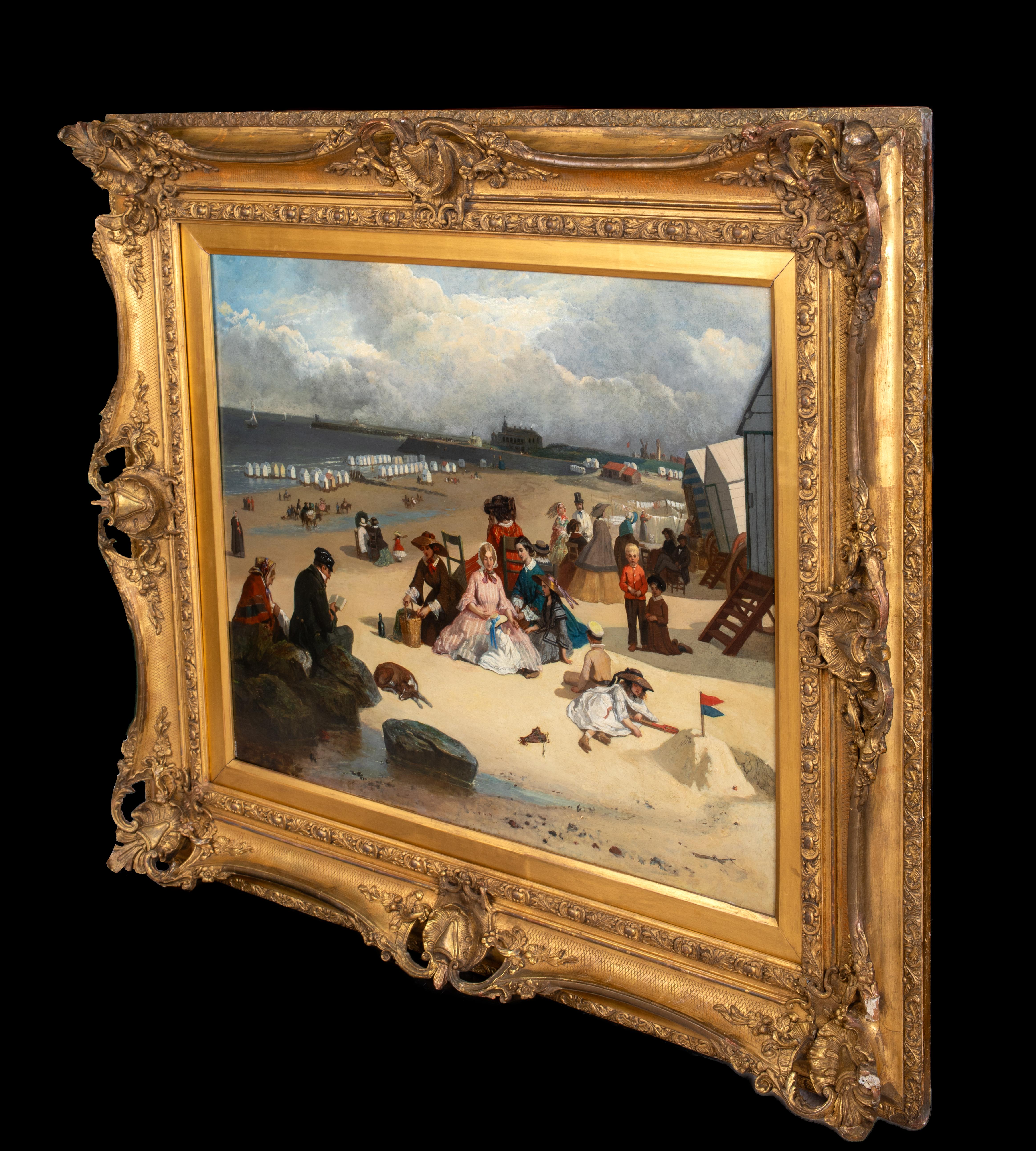 Beach Scene, Littlehampton, West Sussex, 19th Century  by JOHN EYRES (1857-1889) For Sale 7