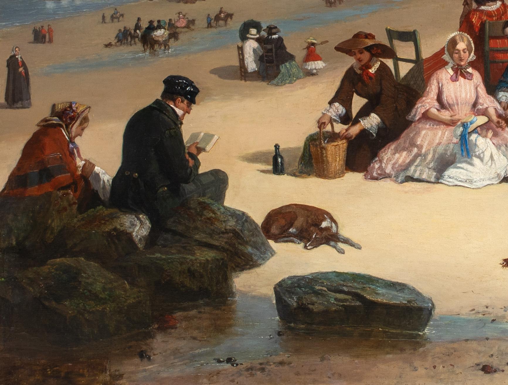 Beach Scene, Littlehampton, West Sussex, 19th Century  by JOHN EYRES (1857-1889) For Sale 3