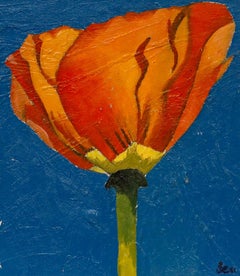 Ben Carrivick - Contemporary Oil, Orange Tulip