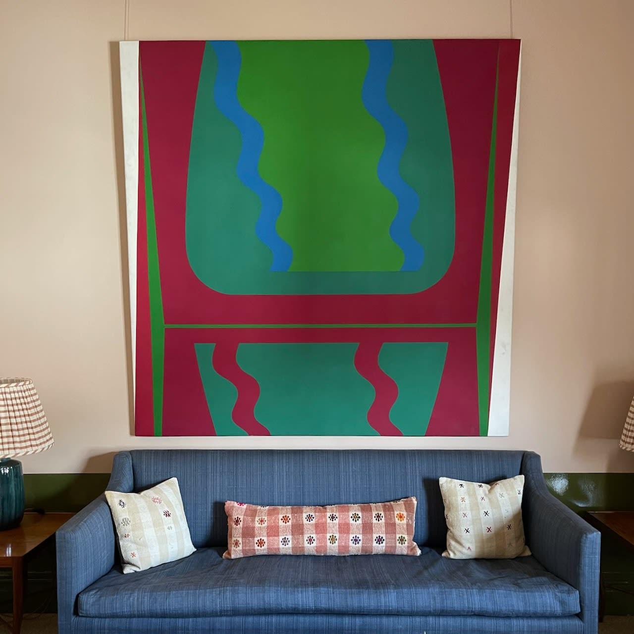 BenJonson, Acrylic on Canvas by Michael Tyzack, 1965

Additional information:
Medium: Acrylic on Canvas
183 x 183 cm
72 1/8 x 72 1/8 in
Signed, dated and titled on the overlap
