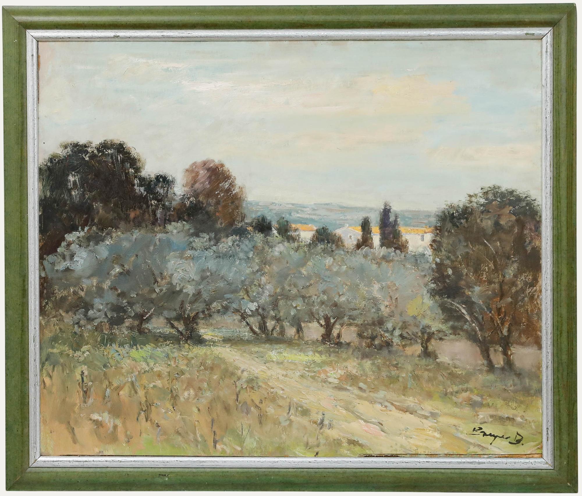Benno Breyer (1939-2013) - Framed 20th Century Oil, Landscape in Provence