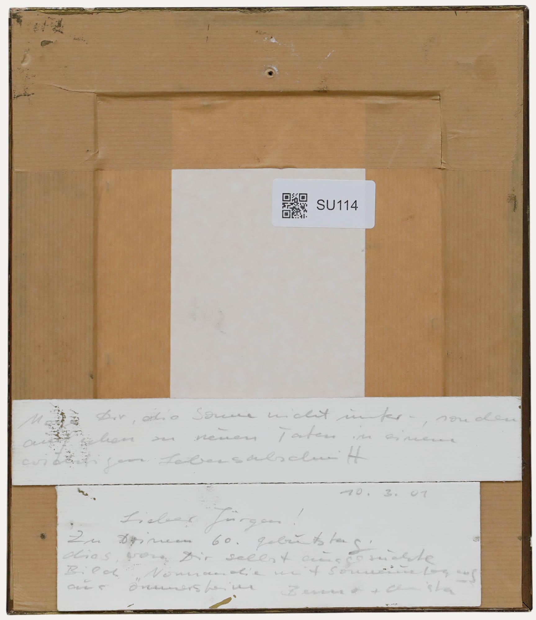 Benno Breyer (1939-2013) - Gerahmtes zeitgenössisches Öl, Sonnenuntergang am Meer (Braun), Landscape Painting, von Unknown