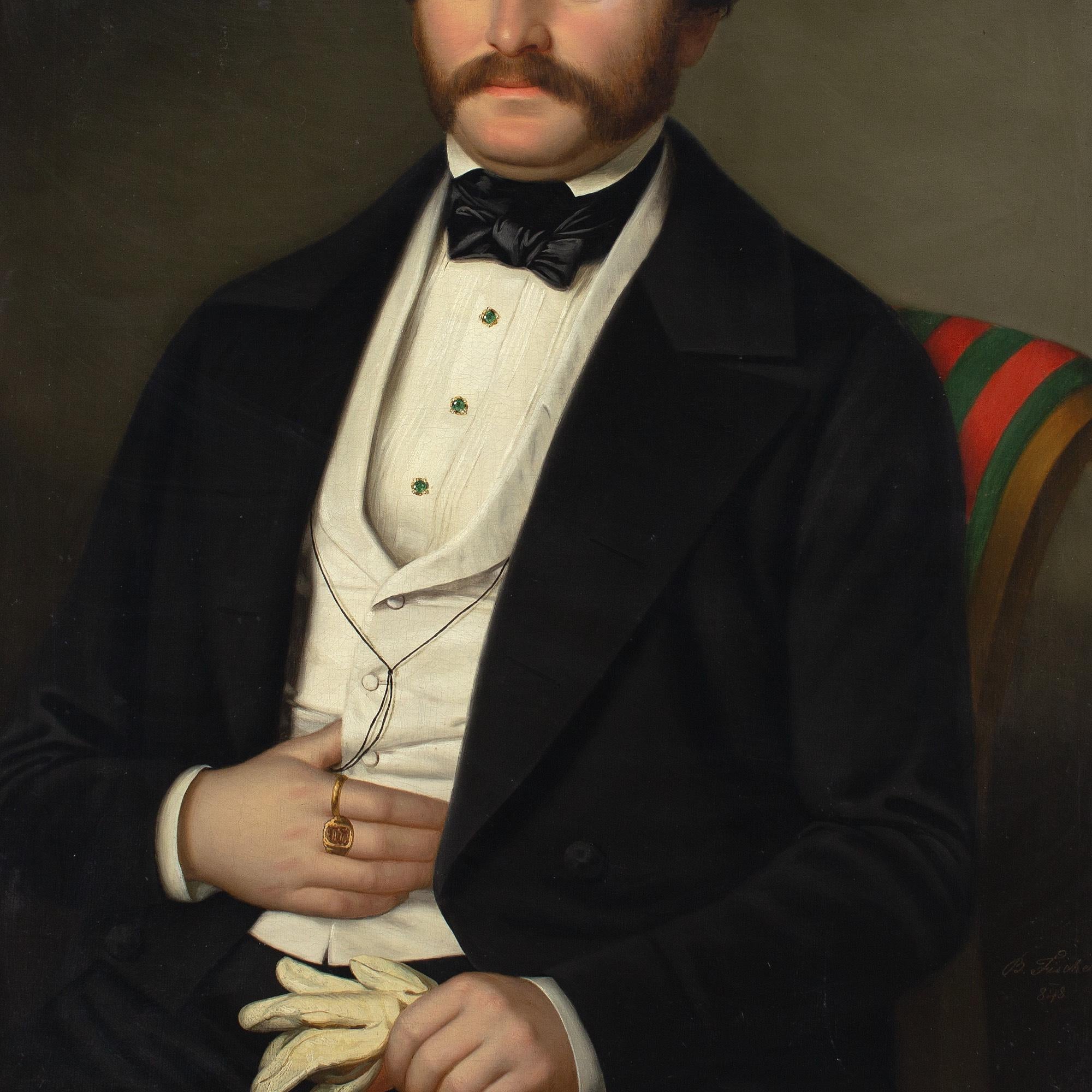 Benno Fischer, Portrait Of A Seated Gentleman 2