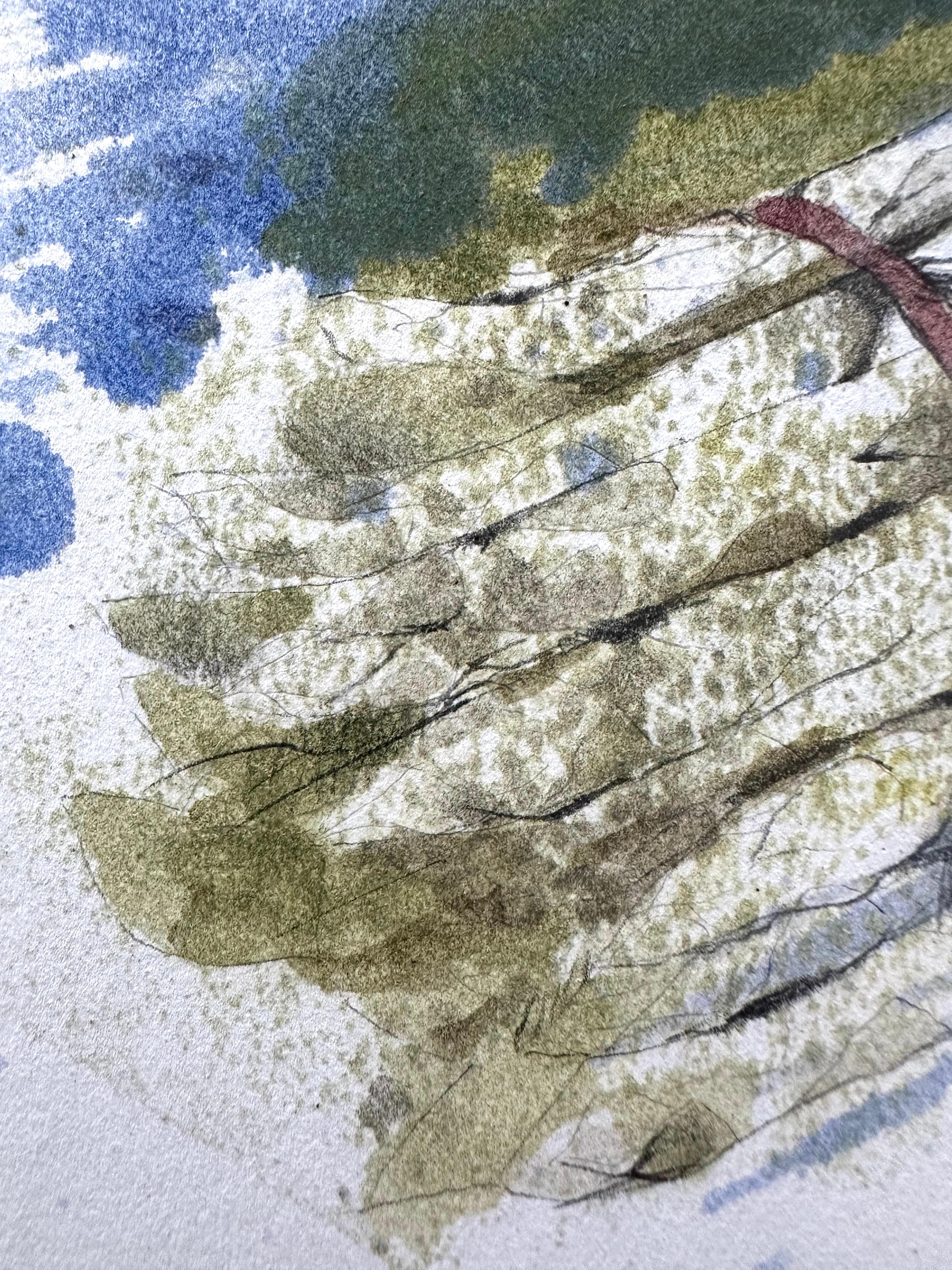 Bermuda Asparagus Still Life painting - Gray Still-Life Painting by Unknown