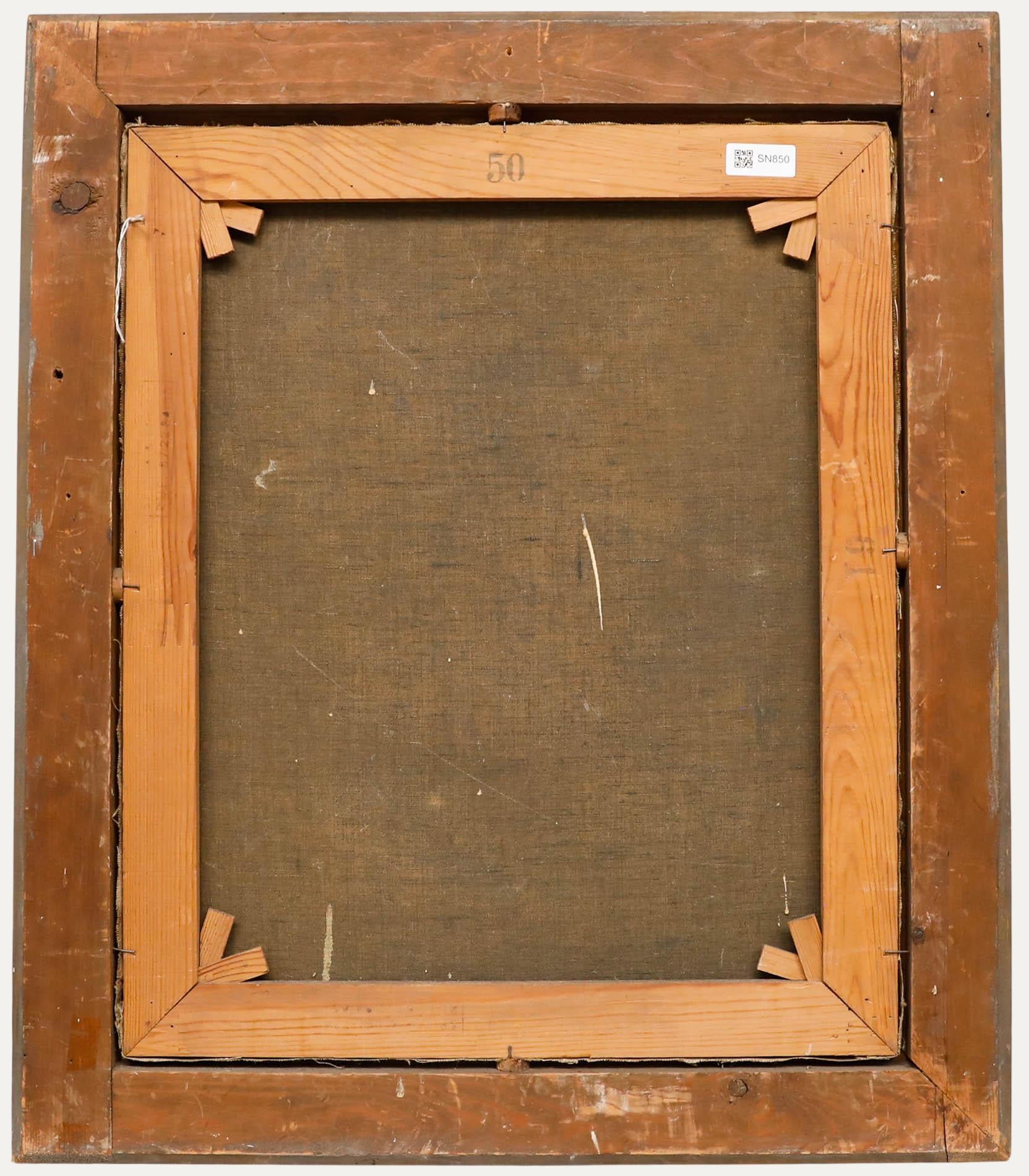 Bernhard Huys (1895-1973) - Óleo de principios del siglo XIX, El viejo oficial militar - Portrait Painting Marrón de Unknown