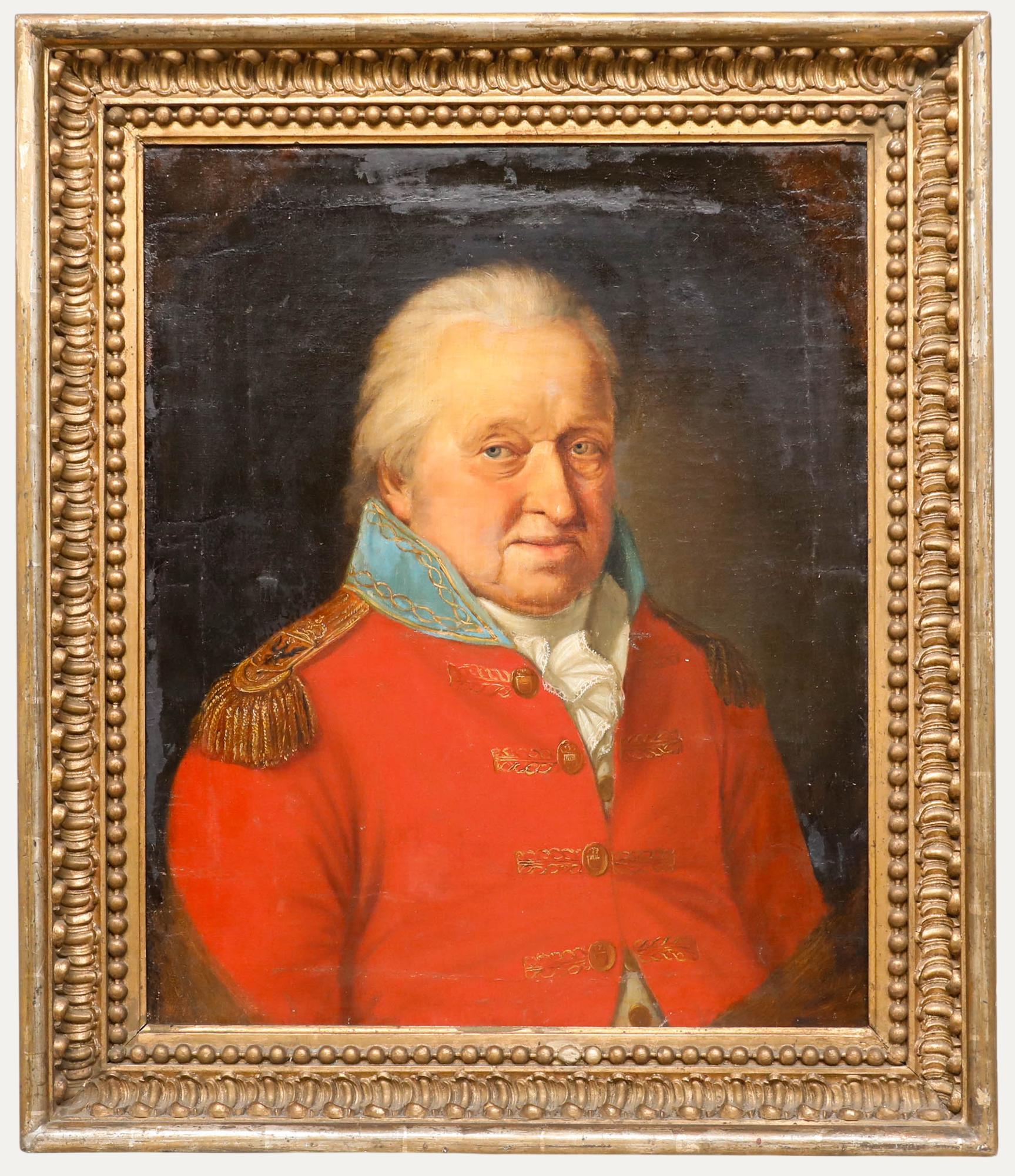 Bernhard Huys (1895-1973) - Öl aus dem frühen 19. Jahrhundert, Der alte Offizier