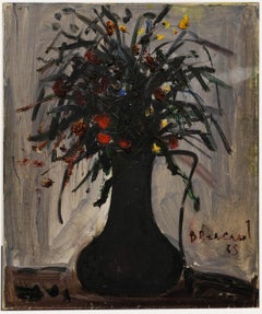 Bertrand Bracaval (nato nel 1948) - Olio del XX secolo, Natura morta in ombra