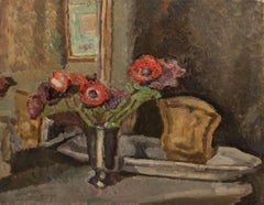 Bertrand Py (1895-1973) - Mid 20th Century Oil, Anemones in the Timpani