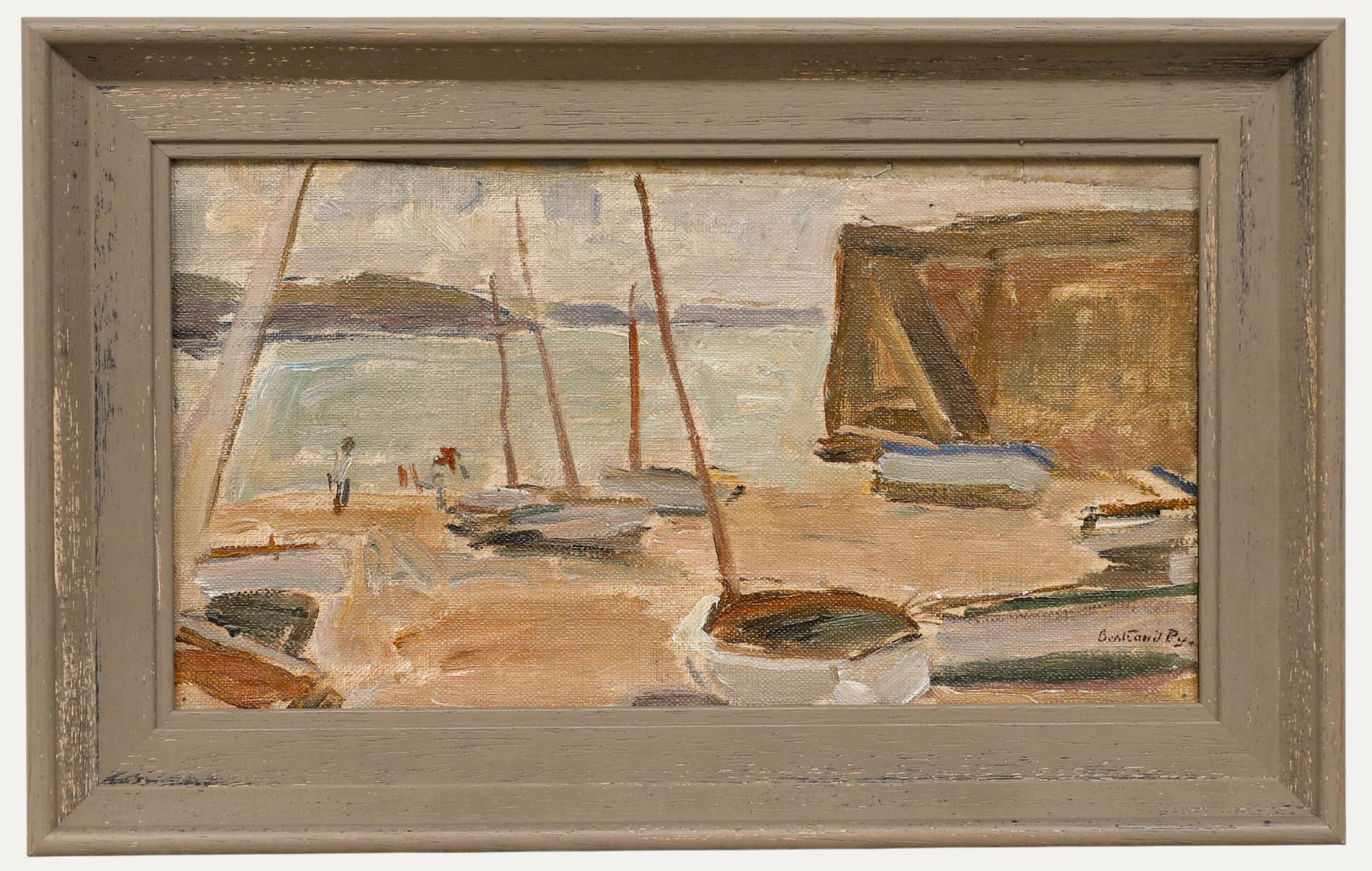 Bertrand Py (1895-1973) - Mitte 20. Jahrhundert Öl, Boote