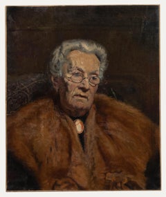 Bertrand Py (1895-1973) - Mid 20th Century Oil, French Woman with Cameo Brooch