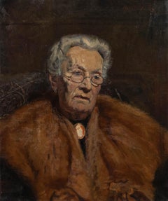 Bertrand Py (1895-1973) - Mid 20th Century Oil, French Woman with Cameo Brooch