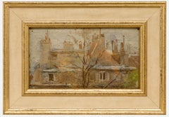 Bertrand Py (1895-1973) - Mid 20th Century Oil, Parisian Rooftops