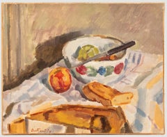 Bertrand Py (1895-1973) - Milieu du 20e siècle - Huile, fruits coulissants