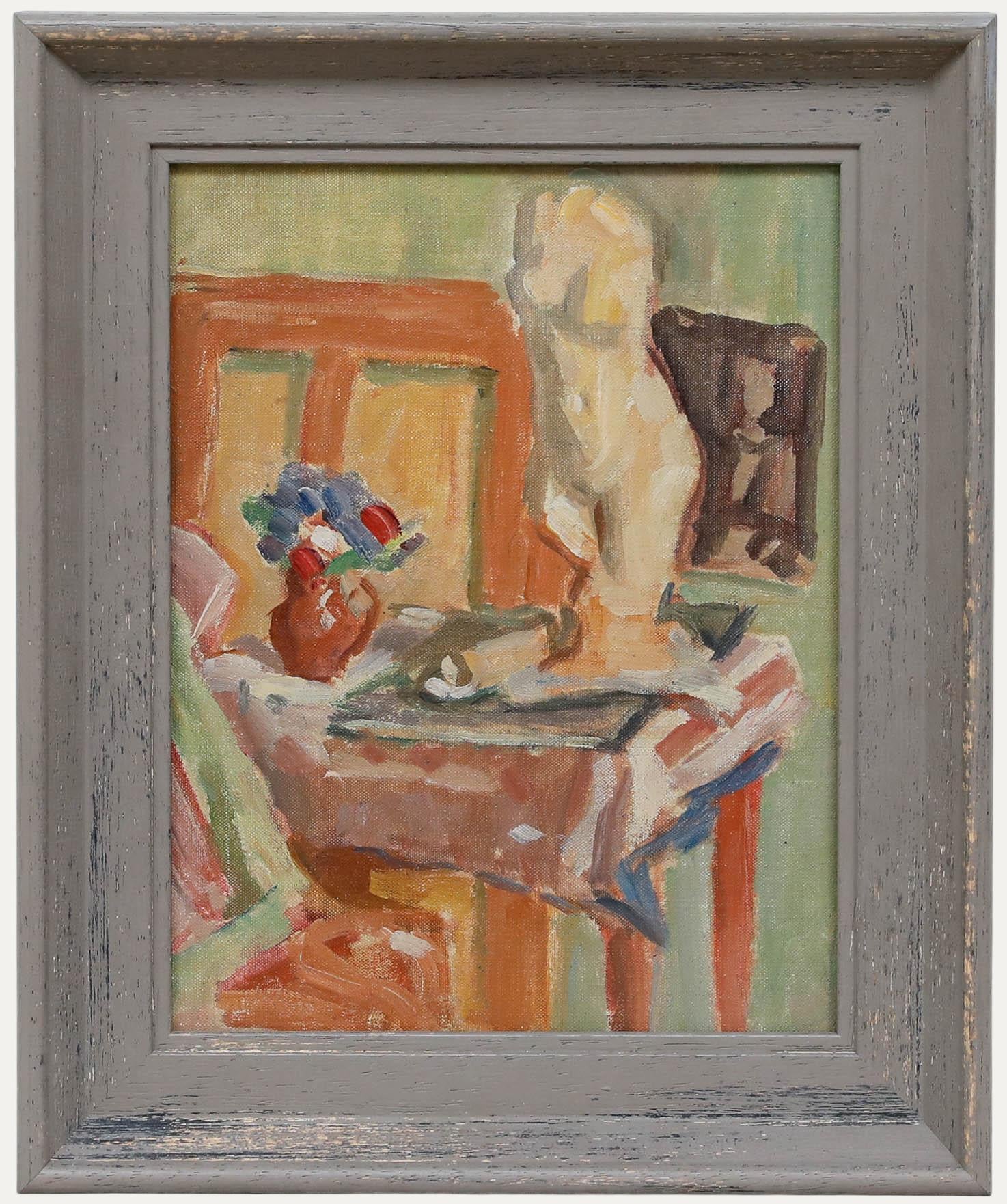 Bertrand Py (1895-1973) - Mitte 20. Jahrhundert Öl, Stillleben