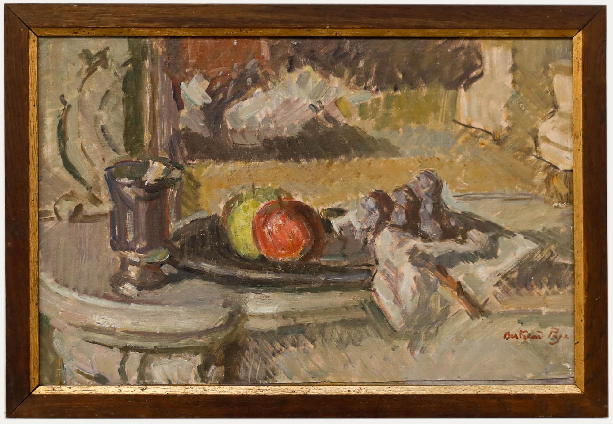 Bertrand Py (1895-1973) - Ölgemälde, Stillleben mit Äpfeln, Mitte des 20. Jahrhunderts