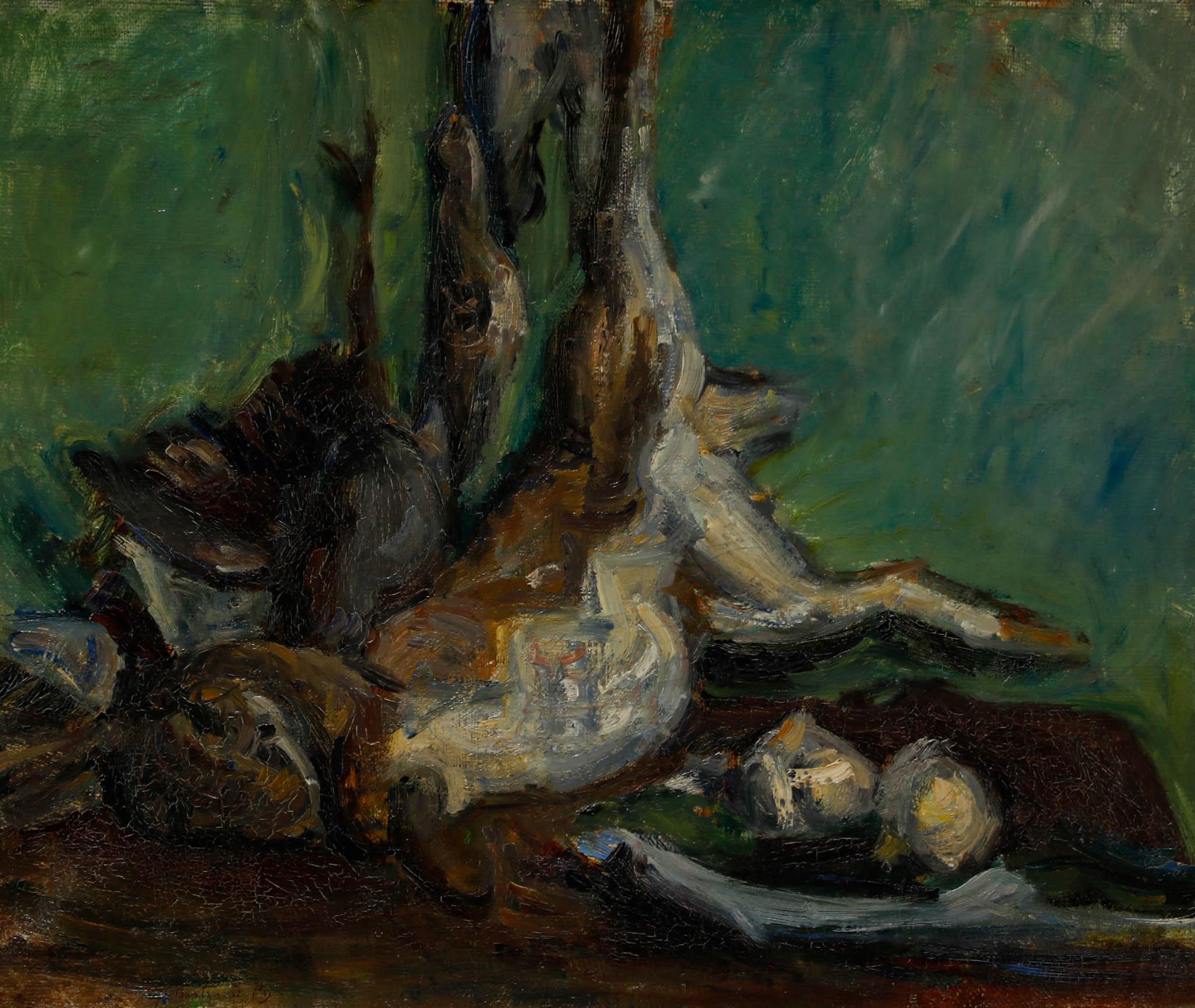 Bertrand Py (1895-1973) - Ölgemälde, Stillleben mit Hare, Mitte des 20. Jahrhunderts – Painting von Unknown
