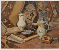Bertrand Py (1895-1973) - Ölgemälde, Stillleben mit drei Krügen, Mitte des 20. Jahrhunderts