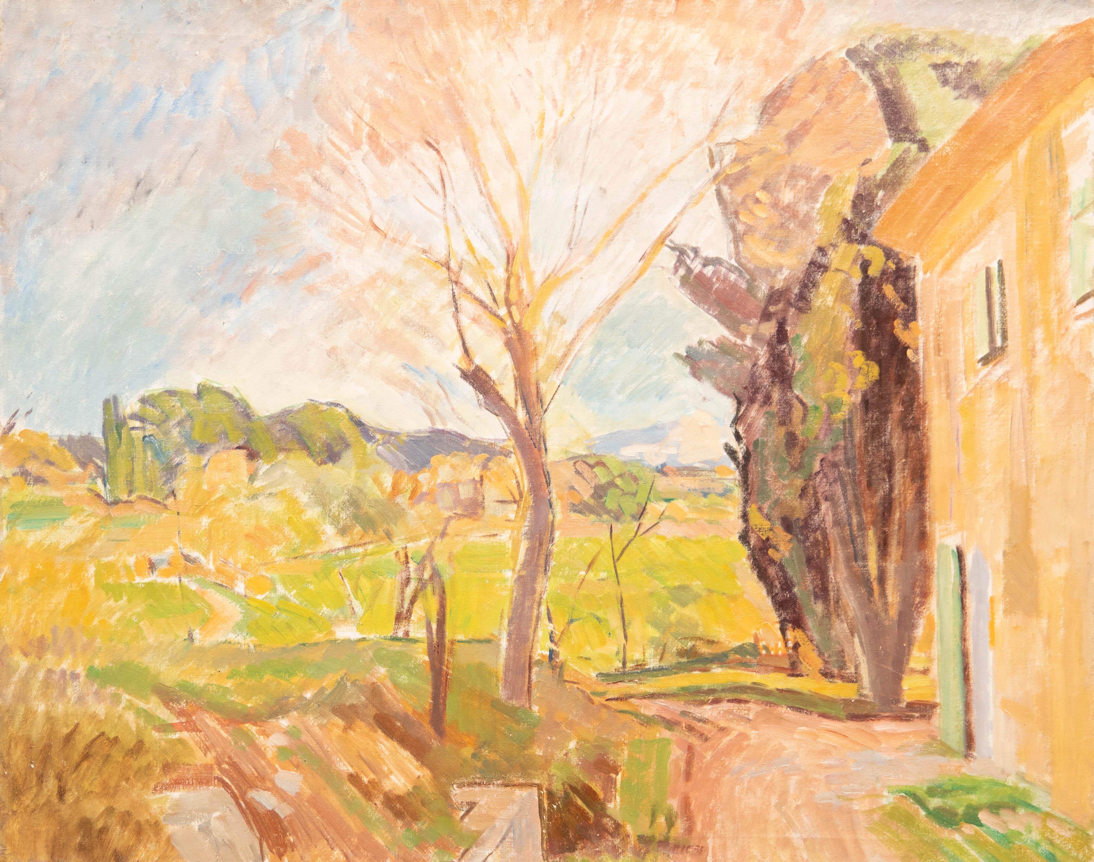 Bertrand Py (1895-1973) - Huile du milieu du 20e siècle, The Villa Garden - Painting de Unknown