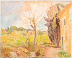 Bertrand Py (1895-1973) - Huile du milieu du 20e siècle, The Villa Garden