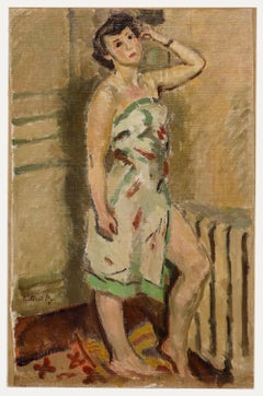 Vintage Bertrand Py (1895-1973) - Mid 20th Century Oil, The Wrap Dress