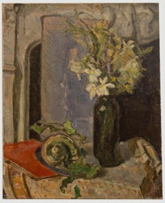 Bertrand Py (1895-1973) - Mid 20th Century Oil, Vase of Flowers & Shells