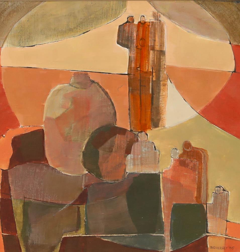 Beverley Peter Meyers (1949-2016) - 1985 Öl, Keramik und Figuren – Painting von Unknown