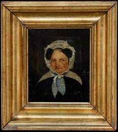 Biedermeier 1839 Oil - Portrait of a Lady