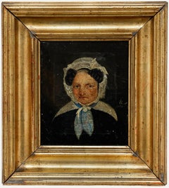 Biedermeier 1839 Oil - Portrait of a Lady