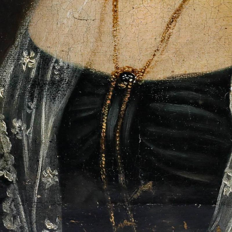 Biedermeier Öl des frühen 19. Jahrhunderts - Fürstin von Brandenstein im Angebot 1