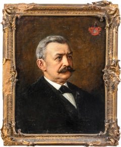 Biedermeier European painter - 19th century figure painting - Nobleman portrait 