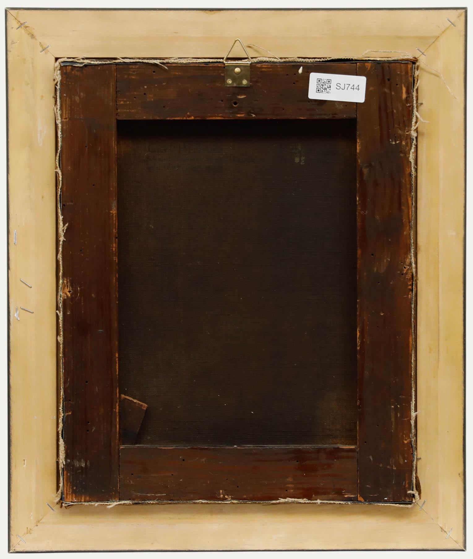 Huile sur toile de la période Biedermeier du 19e siècle - Portrait de Carl Hechner en vente 1