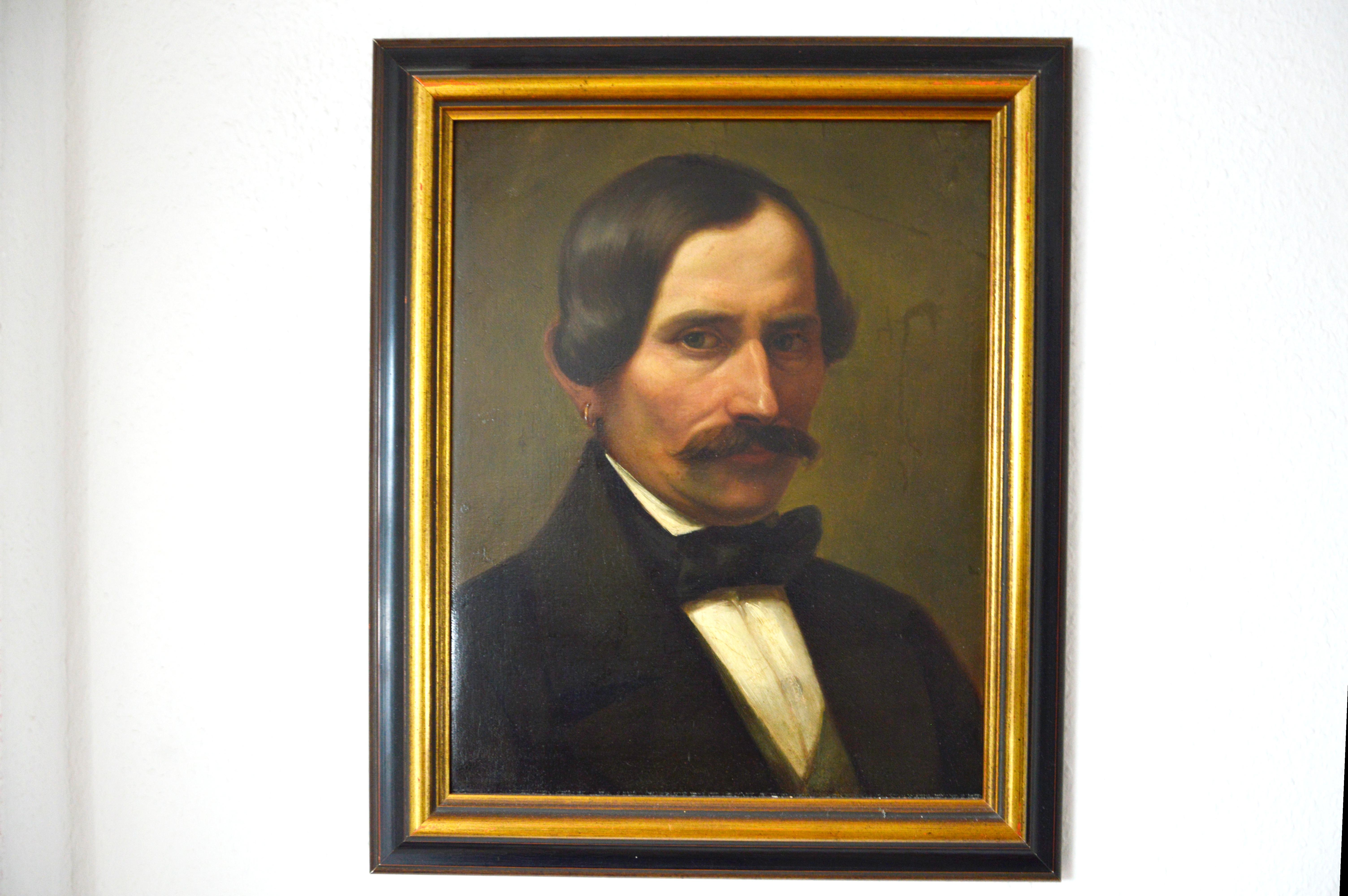 oil on canvas
no signature
restored condition

piece  47 x 55 cm

The Biedermeier era emphasized the domestic, bourgeois, middle‑class life: comfortable, inward‑facing rather than grandiose public spectacle.

In portraits of couples from this time