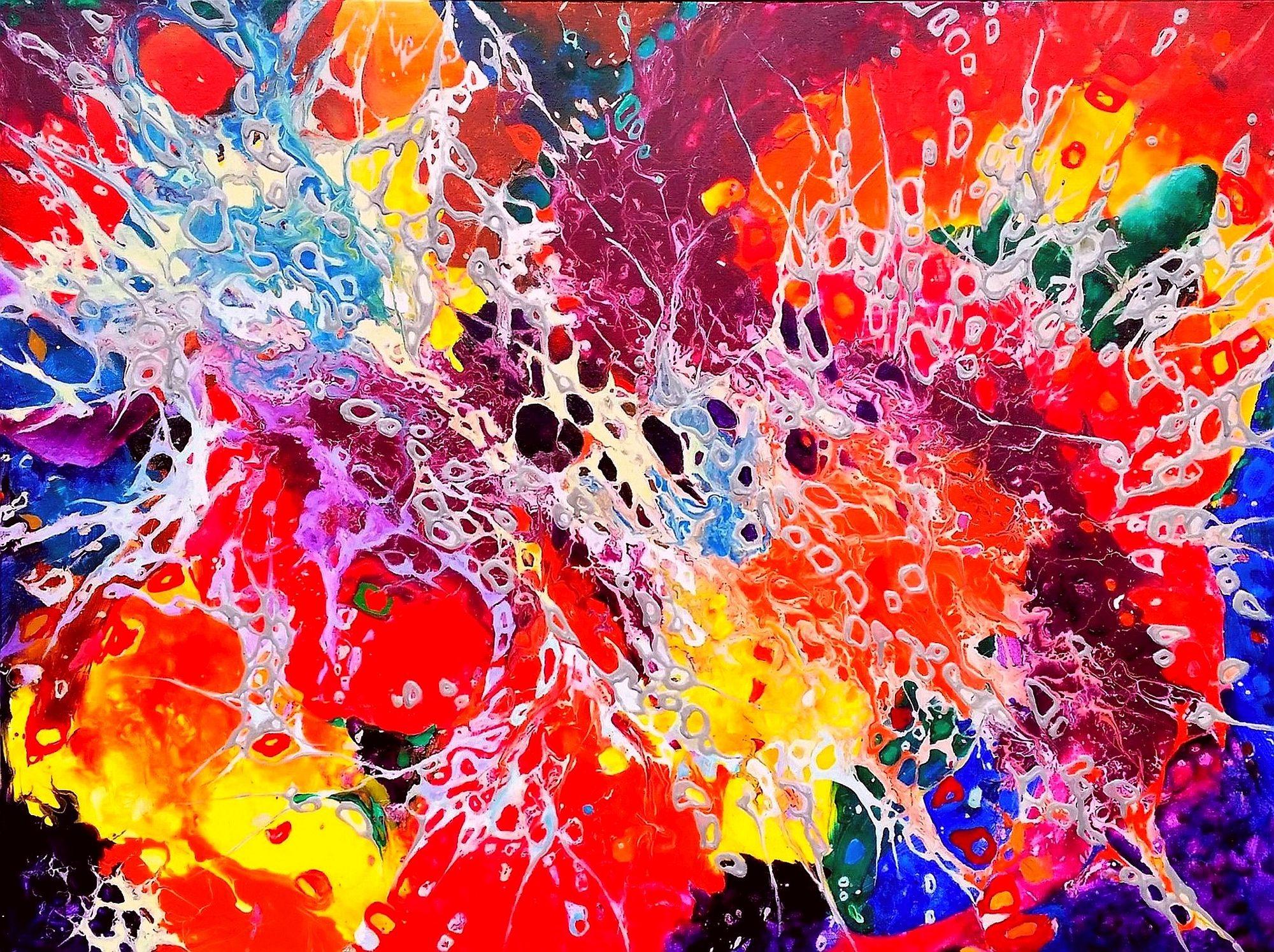 Big Bang. Series My Happy Universes. Collection ColorScapes by Helen Kagan - Painting by Unknown
