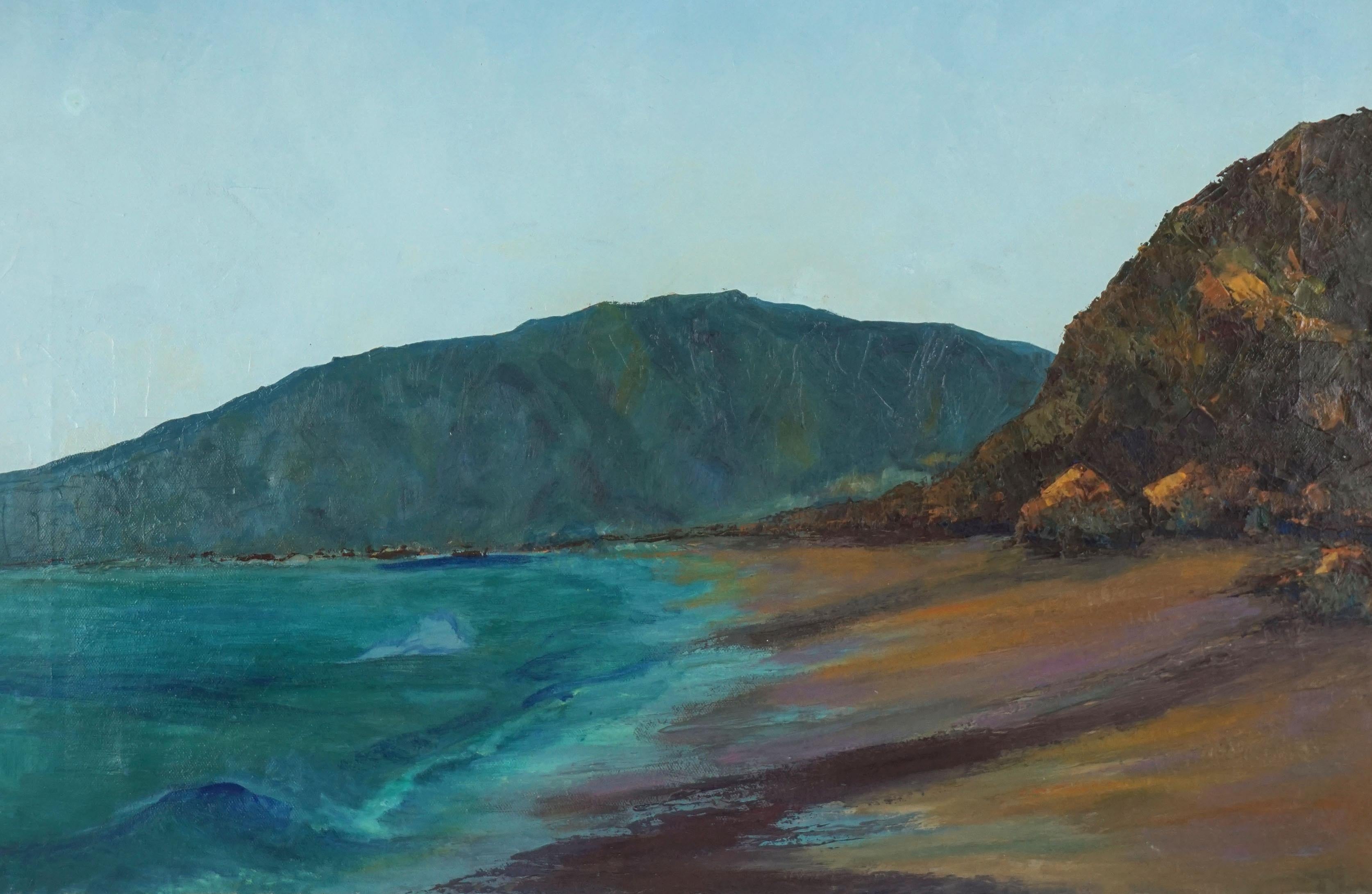 Paysage de la côte ouest  - Impressionnisme américain Painting par Unknown