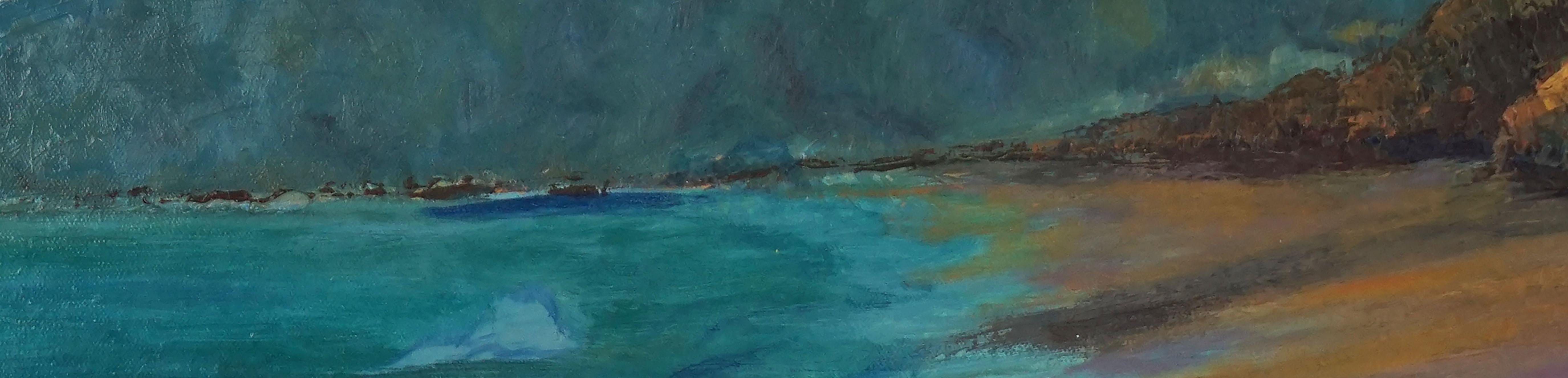 Big Sur Coastline Landscape  - American Impressionist Painting by Unknown