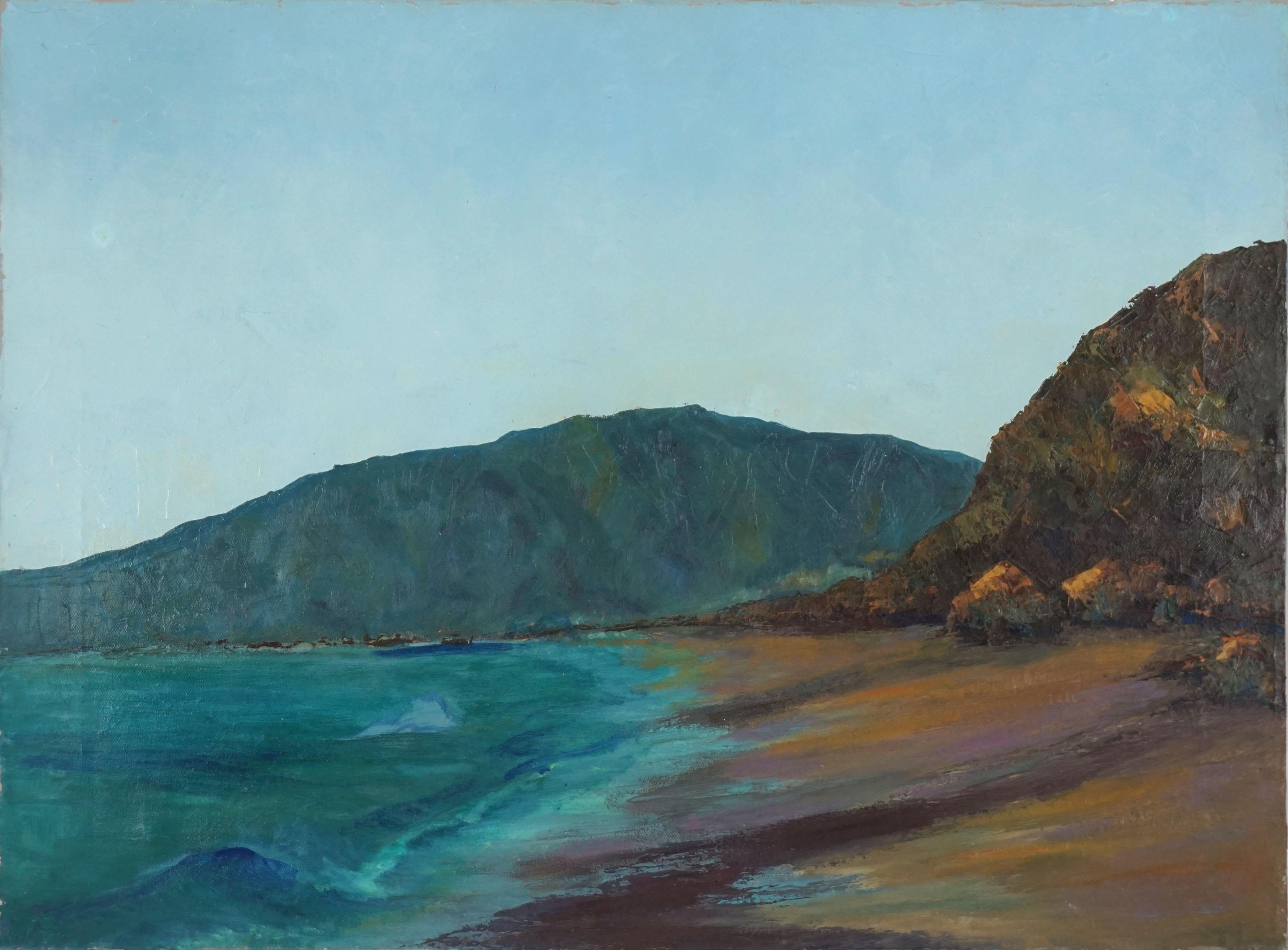 Unknown Landscape Painting - Big Sur Coastline Landscape 
