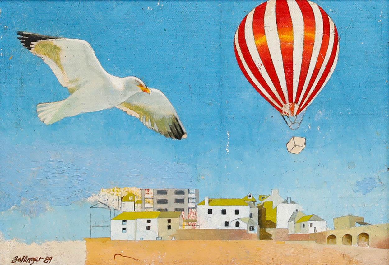 Bill Bolger (1940-2024) - 1989 Oil, Seagull's View of St Ives - Painting by Unknown