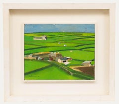 Bill Billing (1940-2024) - Olio del 1994, Edifici agricoli della Cornovaglia