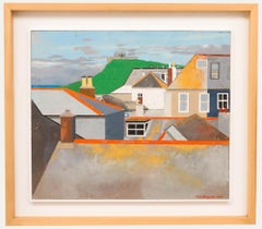 Bill Billing (1940-2024) - Olio del 2011, Veduta a volo d'uccello di St Ives